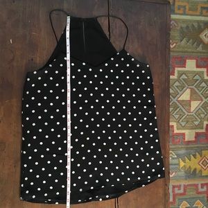 Express B&W Polka Dot Tank